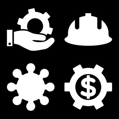 Geliştirme düz vektör simgeler