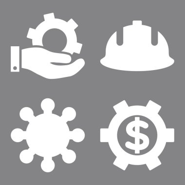 Geliştirme düz vektör simgeler