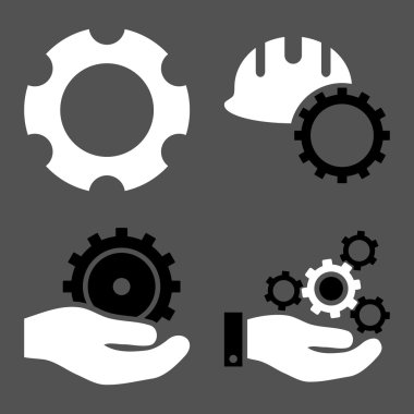 Geliştirme düz vektör simgeler