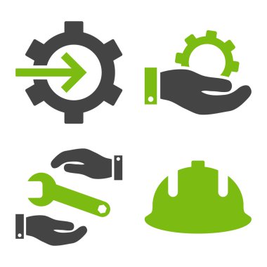 Geliştirme düz vektör simgeler