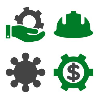 Geliştirme düz vektör simgeler