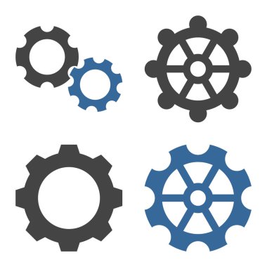 Vites düz vektör simgeler