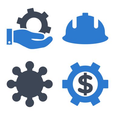 Geliştirme düz vektör simgeler