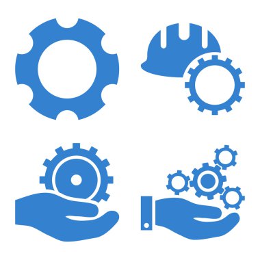 Geliştirme düz vektör simgeler