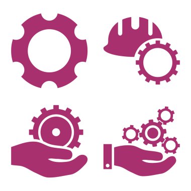 Geliştirme düz vektör simgeler