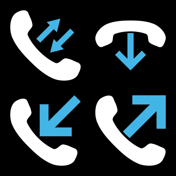 Telefonní hovor ploché vektorové ikony — Stockový vektor