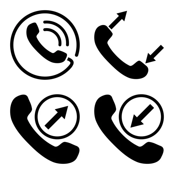 Телефонные векторные иконки — стоковый вектор