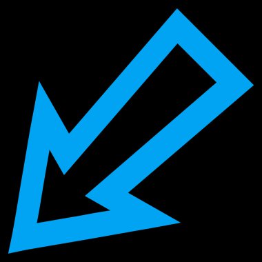 Kontur vektör simgesi sol ok