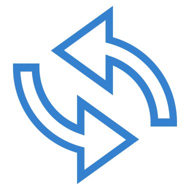 Update okları kontur vektör simgesi