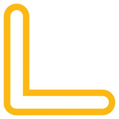 Ok ucu ince çizgi vektör simgesi yaptı