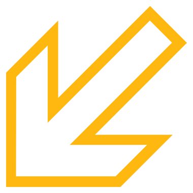 Anahat vektör simgesi sol ok