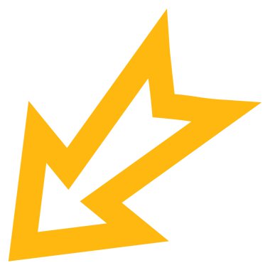 Anahat vektör simgesi sol ok