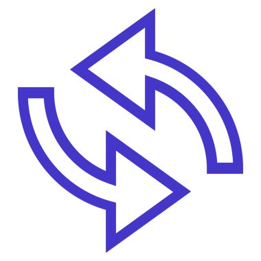 Update okları kontur vektör simgesi