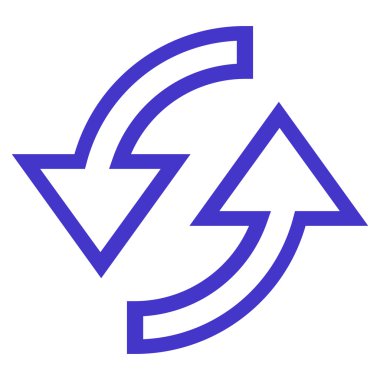 Oklar kontur vektör simge Yenile