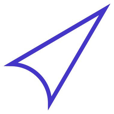 Anahat vektör simge yukarı ok ucu