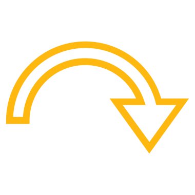 Döndür şu kontur vektör simgesi