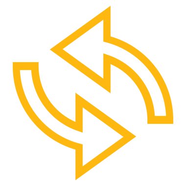 Update okları kontur vektör simgesi