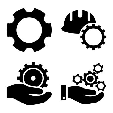 Geliştirme düz vektör simgeler