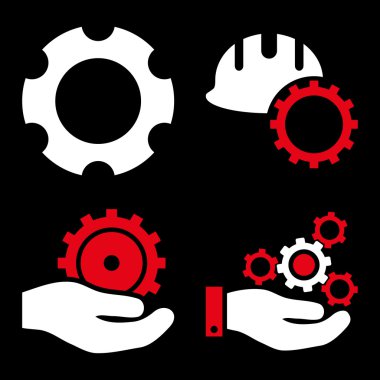 Geliştirme düz vektör simgeler