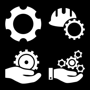 Geliştirme düz vektör simgeler