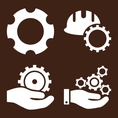 Geliştirme düz vektör simgeler