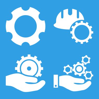 Geliştirme düz vektör simgeler