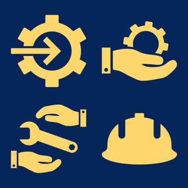 Geliştirme düz vektör simgeler