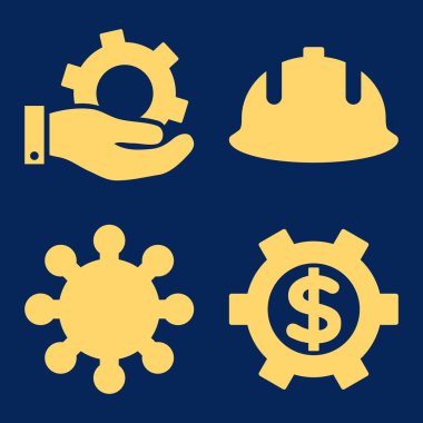 Geliştirme düz vektör simgeler