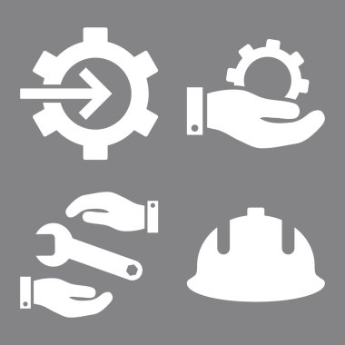 Geliştirme düz vektör simgeler