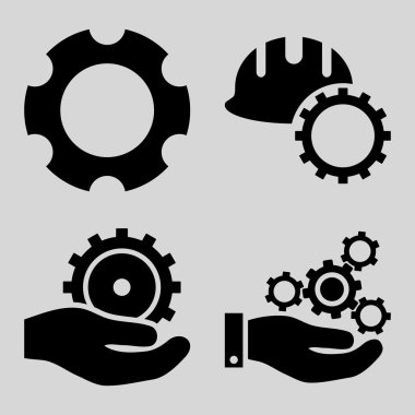 Geliştirme düz vektör simgeler