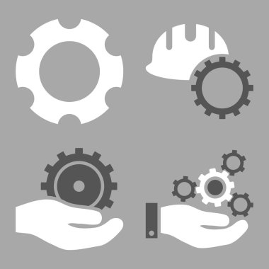 Geliştirme düz vektör simgeler