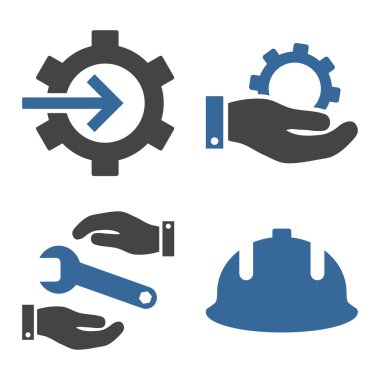 Geliştirme düz vektör simgeler