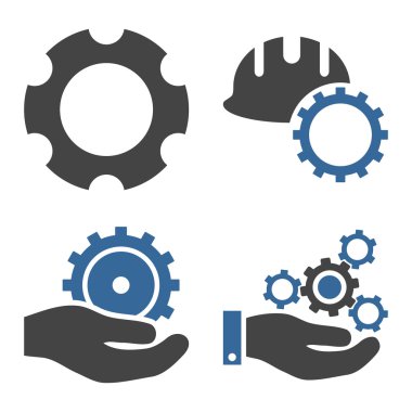 Geliştirme düz vektör simgeler