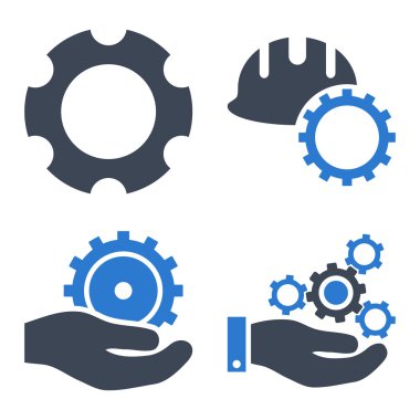 Geliştirme düz vektör simgeler