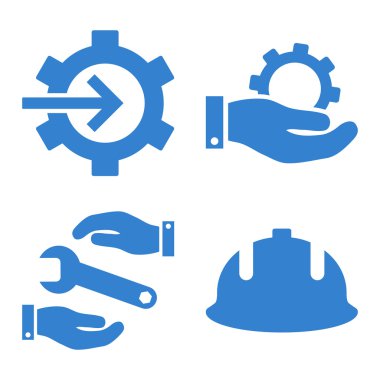 Geliştirme düz vektör simgeler