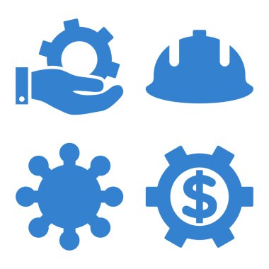 Geliştirme düz vektör simgeler