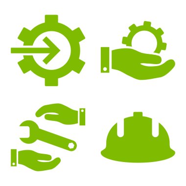 Geliştirme düz vektör simgeler