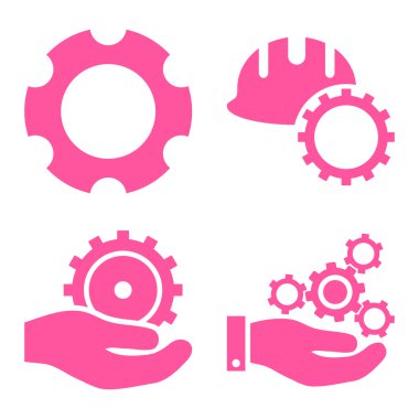 Geliştirme düz vektör simgeler