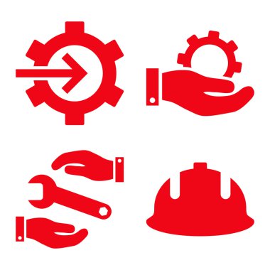 Geliştirme düz vektör simgeler