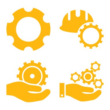 Geliştirme düz vektör simgeler