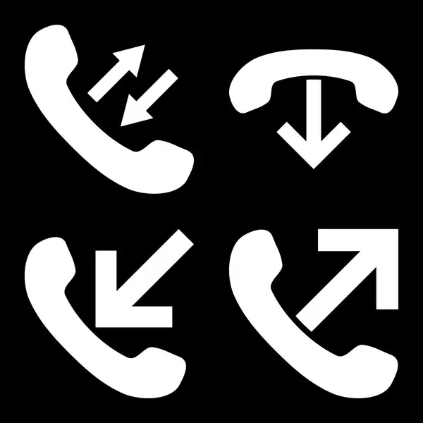 Telefon wektor płaski ikony — Wektor stockowy