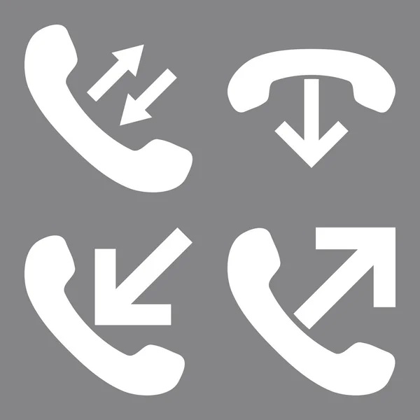 Telefoongesprek platte Vector Icons — Stockvector