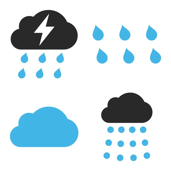 雨平矢量图标 — 图库矢量图片