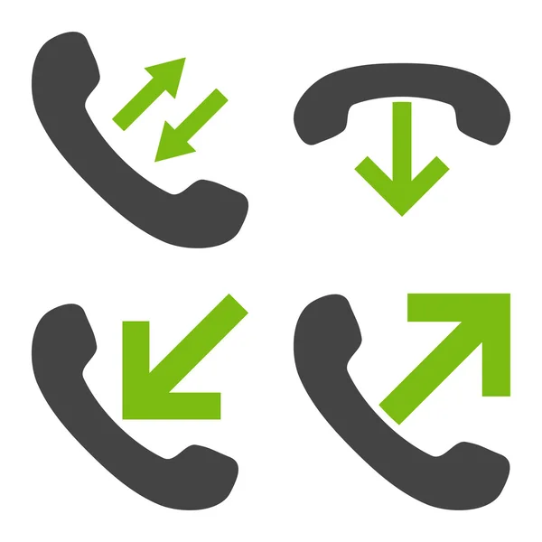 Telefoongesprek platte Vector Icons — Stockvector