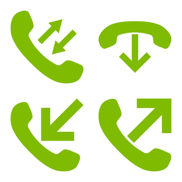 Telefoongesprek platte Vector Icons — Stockvector