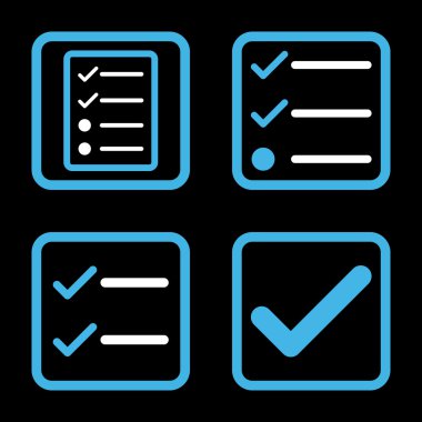 Geçerli düz kare vektör simgesi