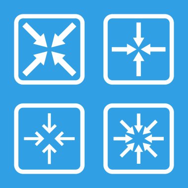 Nokta düz toplantı vektör simgesi kare