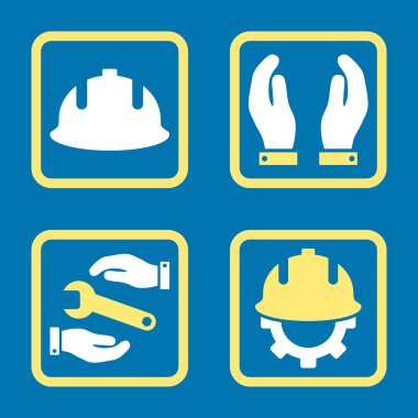 Geliştirme düz kare vektör simgesi