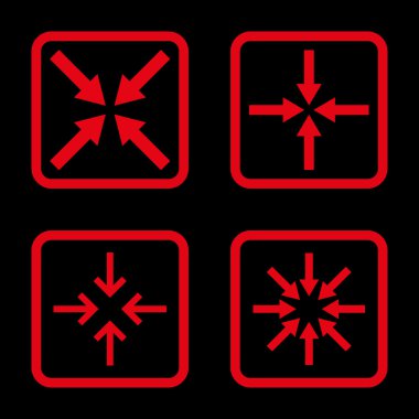 Nokta düz toplantı vektör simgesi kare