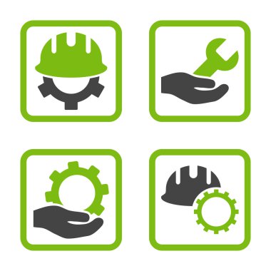 Geliştirme düz kare vektör simgesi